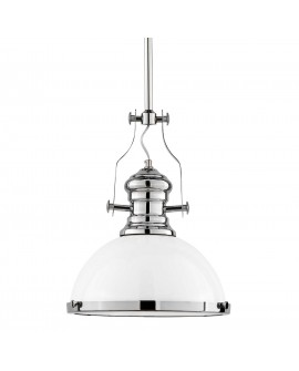 LAMPA WISZĄCA INDUSTRIALNA LOFT BIAŁA ETTORE