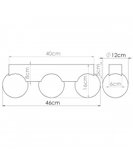 Plafon BULBO 3 naturalne drewno Sollux SL.1684