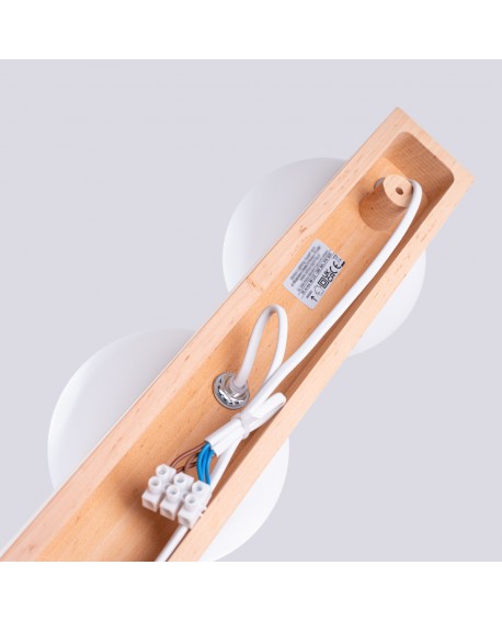 Plafon BULBO 4 naturalne drewno Sollux SL.1685