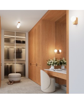 Plafon BULBO 4 naturalne drewno Sollux SL.1685