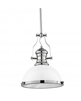 LAMPA WISZĄCA INDUSTRIALNA LOFT BIAŁA ETTORE