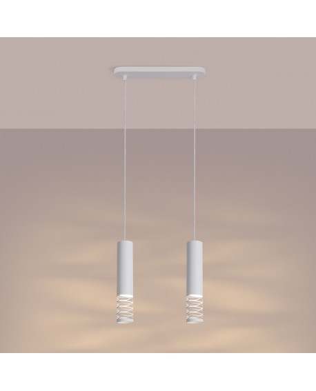 Lampa wisząca LAMI 2 biały Sollux SL.1687