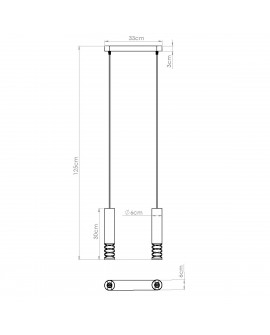 Lampa wisząca LAMI 2 biały Sollux SL.1687