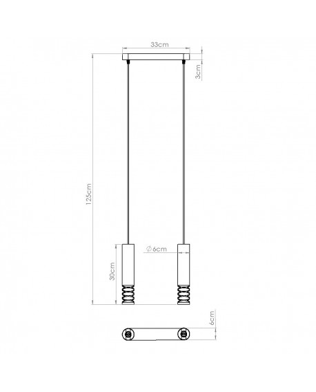Lampa wisząca LAMI 2 biały Sollux SL.1687
