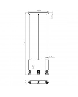 Lampa wisząca LAMI 3L biały Sollux SL.1688