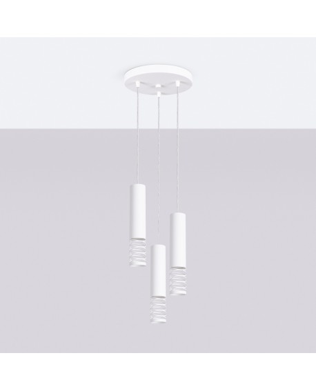 Lampa wisząca LAMI 3P biały Sollux SL.1689