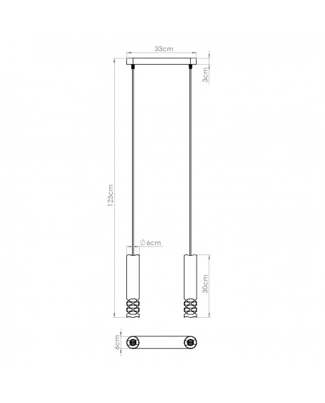 Lampa wisząca LIRO 2 biały Sollux SL.1692