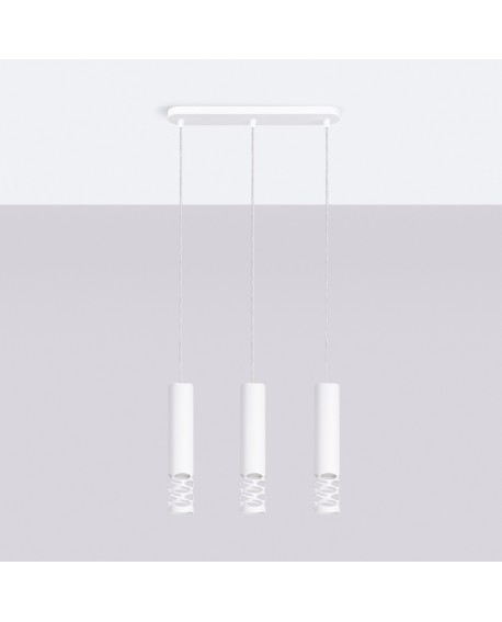 Lampa wisząca LIRO 3L biały Sollux SL.1693