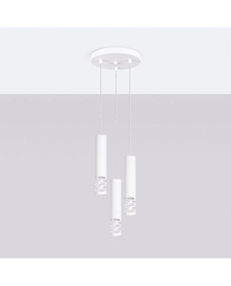 Lampa wisząca LIRO 3P biały Sollux SL.1694