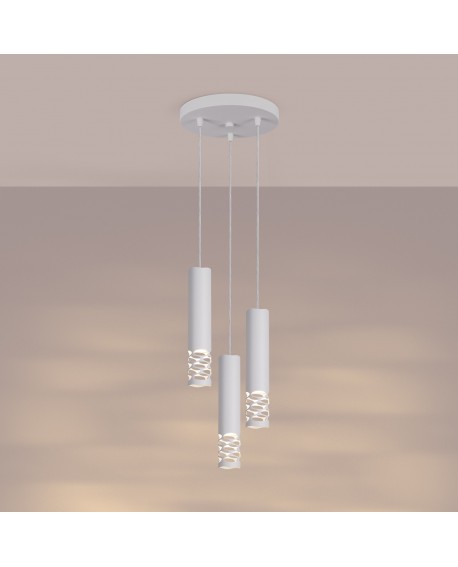Lampa wisząca LIRO 3P biały Sollux SL.1694