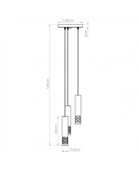 Lampa wisząca LIRO 3P biały Sollux SL.1694