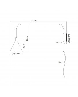 Kinkiet NOX biały Sollux SL.1696
