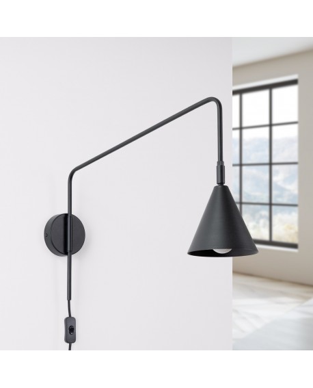 Kinkiet NOX czarny Sollux SL.1697