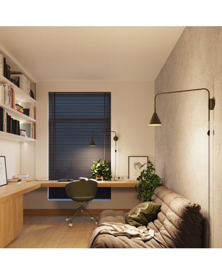 Kinkiet NOX zielona oliwka Sollux SL.1700