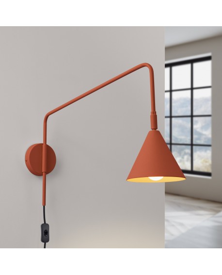 Kinkiet NOX ochra czerwona Sollux SL.1701