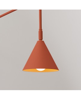 Kinkiet NOX ochra czerwona Sollux SL.1701