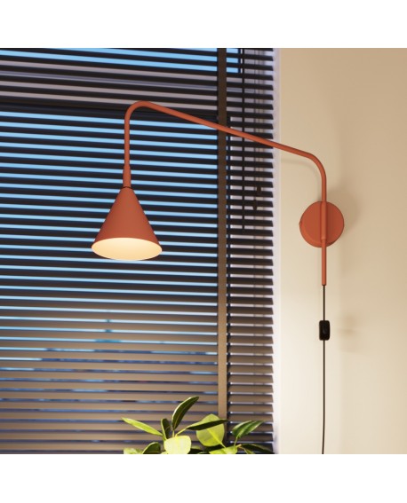 Kinkiet NOX ochra czerwona Sollux SL.1701