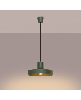 Lampa wisząca BILO zielona oliwka Sollux SL.1705