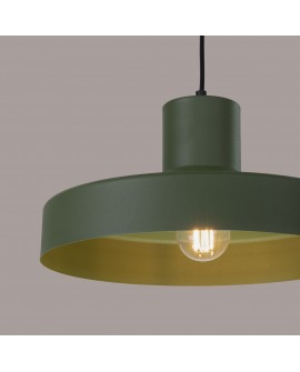 Lampa wisząca BILO zielona oliwka Sollux SL.1705