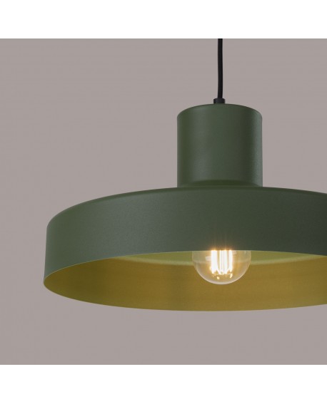 Lampa wisząca BILO zielona oliwka Sollux SL.1705