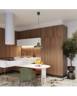 Lampa wisząca BILO zielona oliwka Sollux SL.1705