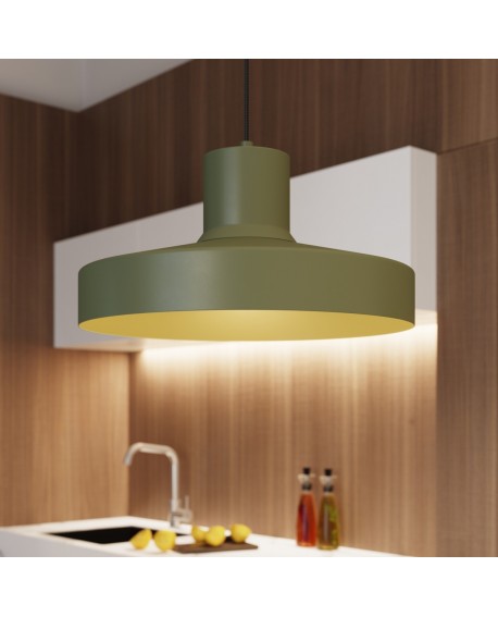 Lampa wisząca BILO zielona oliwka Sollux SL.1705