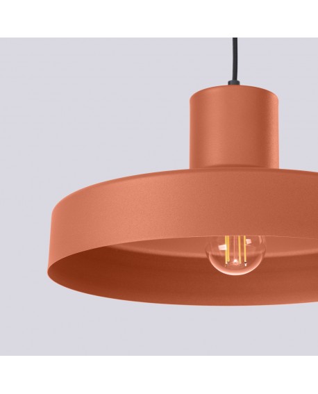 Lampa wisząca BILO ochra czerwona Sollux SL.1706