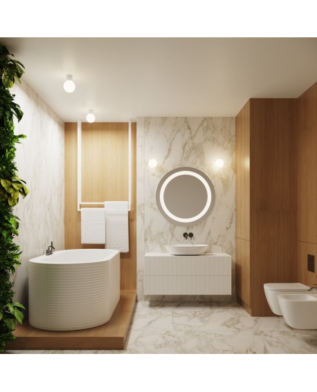 Kinkiet HALO biały IP44 Sollux SL.1707