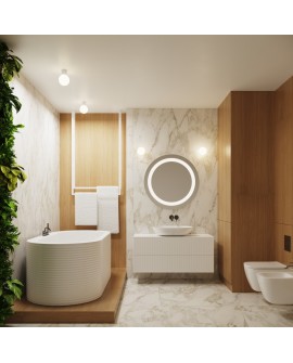 Plafon HALO biały IP44 Sollux SL.1708