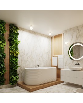 Plafon HALO biały IP44 Sollux SL.1708