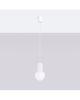 Lampa wisząca HALO 1 biała Sollux SL.1709