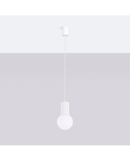 Lampa wisząca HALO 1 biała Sollux SL.1709