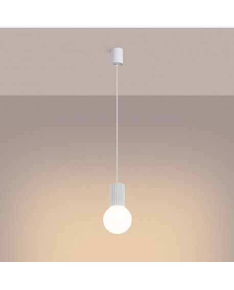 Lampa wisząca HALO 1 biała Sollux SL.1709