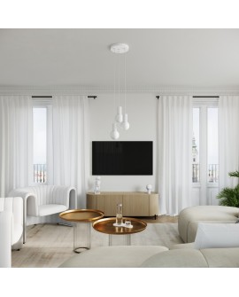 Lampa wisząca HALO 1 biała Sollux SL.1709