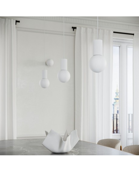 Lampa wisząca HALO 1 biała Sollux SL.1709