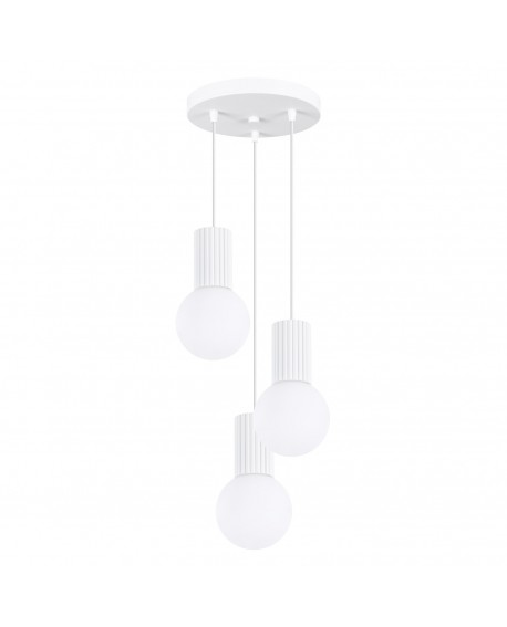 Lampa wisząca HALO 3P biała Sollux SL.1710