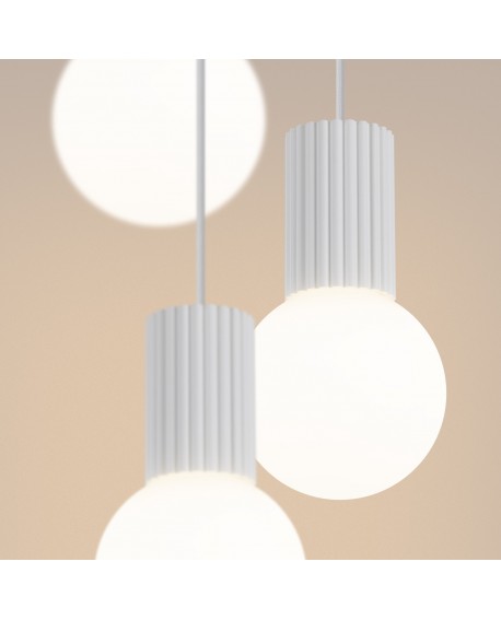 Lampa wisząca HALO 3P biała Sollux SL.1710