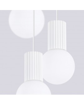 Lampa wisząca HALO 3P biała Sollux SL.1710