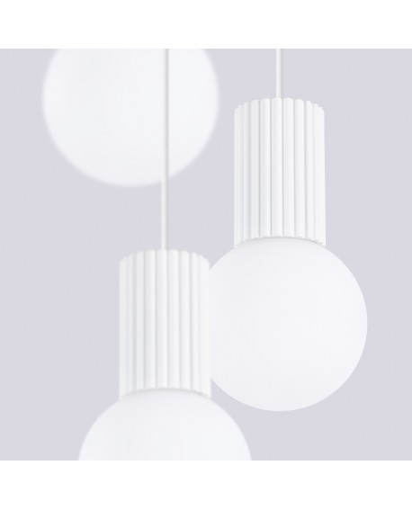 Lampa wisząca HALO 3P biała Sollux SL.1710