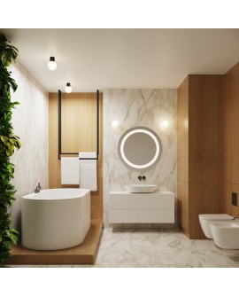 Kinkiet HALO czarny IP44 Sollux SL.1712