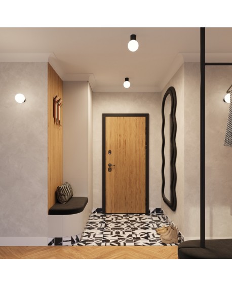 Kinkiet HALO czarny IP44 Sollux SL.1712