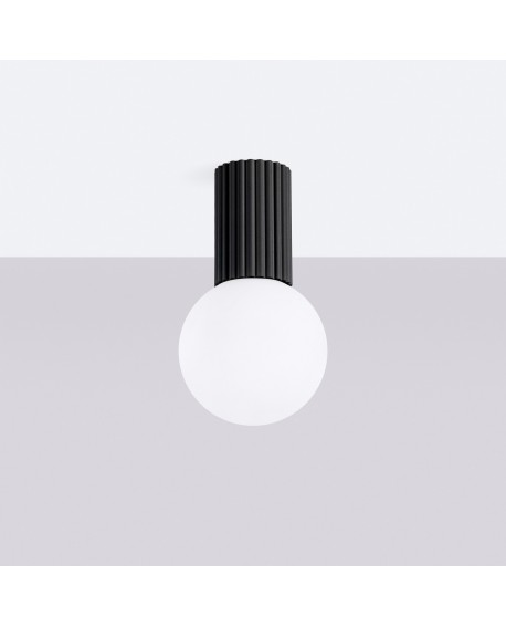 Plafon HALO czarny IP44 Sollux SL.1713