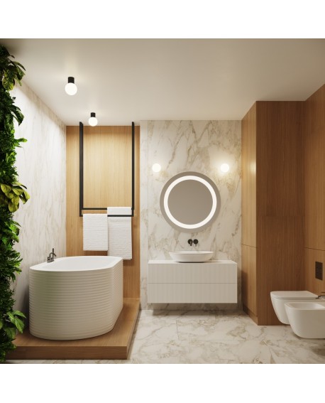 Plafon HALO czarny IP44 Sollux SL.1713