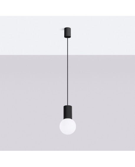 Lampa wisząca HALO 1 czarna Sollux SL.1714