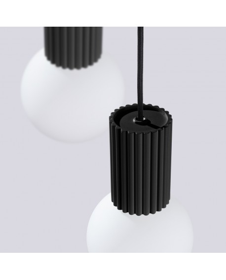 Lampa wisząca HALO 3P czarna Sollux SL.1715