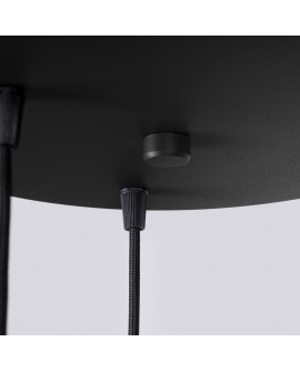 Lampa wisząca HALO 3P czarna Sollux SL.1715