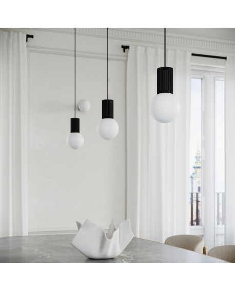 Lampa wisząca HALO 3P czarna Sollux SL.1715