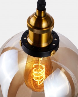 LAMPA WISZĄCA LOFT BURSZTYNOWA NAVARRO