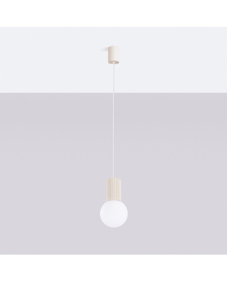 Lampa wisząca HALO 1 beżowa Sollux SL.1719