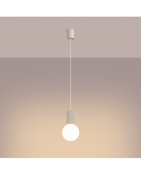 Lampa wisząca HALO 1 beżowa Sollux SL.1719